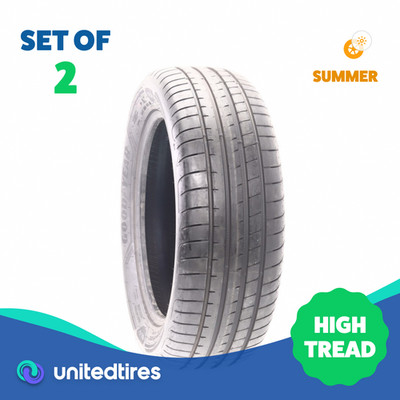 Set of (2) Driven Once 235/55R19 Goodyear Eagle F1 Asymmetric 3 SUV - 9.5/32