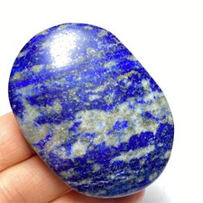 76g   Smooth Lapis lazuli Sphere Palm Reiki Healing  J928