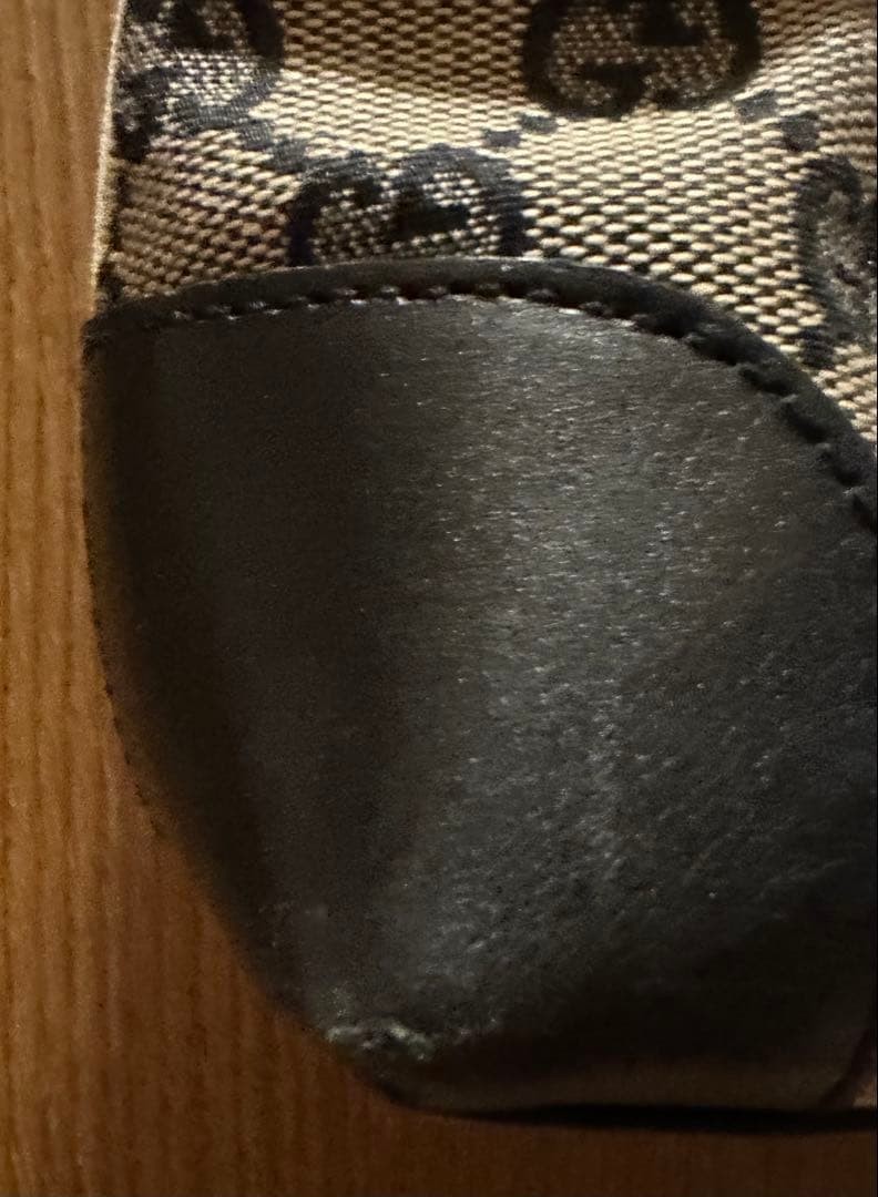 GUCCI Black Leather Handbag Authentic Classic Tote Bag with Dust Bag thumbnail 9