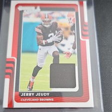 Panini 2025 Donruss Threads Jerry Jeudy Memorabilia #DTH-JJY Browns Card