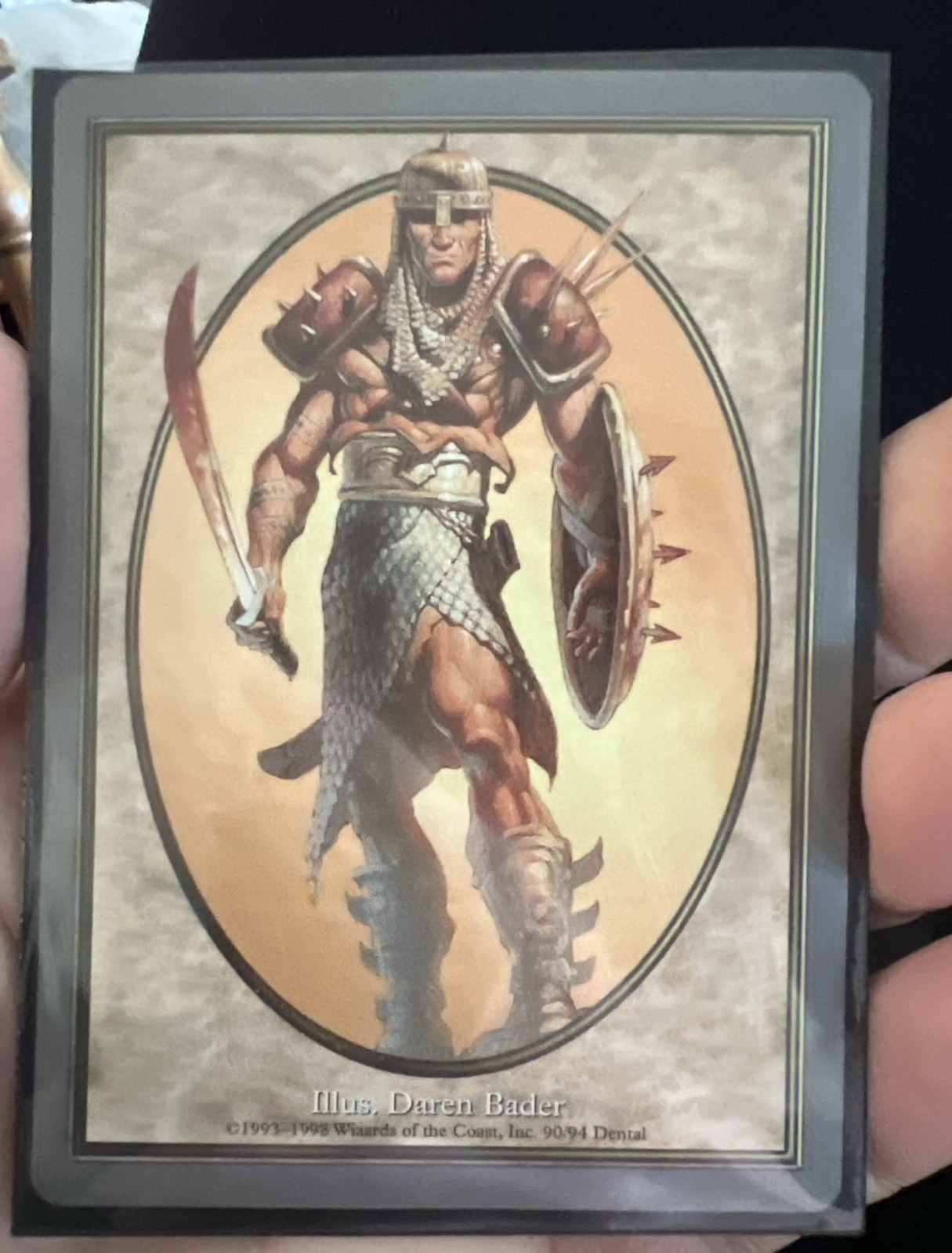 MTG✨Unglued SOLDIER TOKEN✨Unglued NM RARE Token 1998 D. Bader FULL Art UNPLAYED