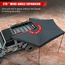 270 Degree Awning House Tent for Driver Side