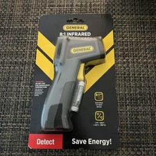 GENERAL Laser Temperature IRT-205 Infrared Thermometer 8:1 Home Draft Detection