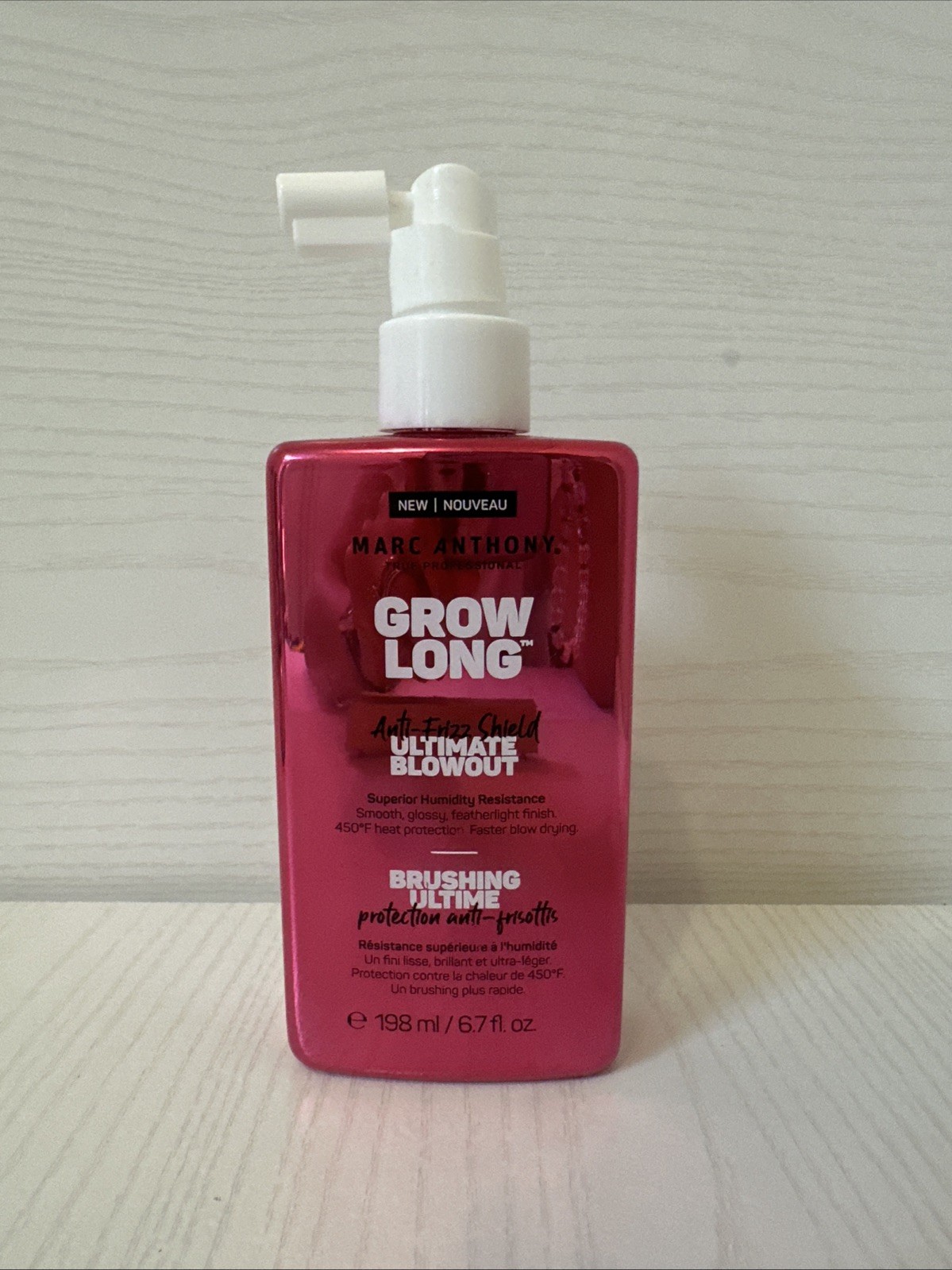 Marc Anthony Grow Long Anti-Frizz Shield Ultimate Blowout, for All Hair Types,