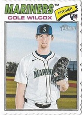 COLE WILCOX 2026 Topps Heritage RC Deckle Edge SP Variation #155 Mariners 🔥