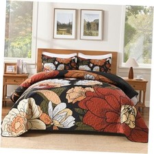 Floral Boho California King Quilt California King 112 104 in Vintage Garden