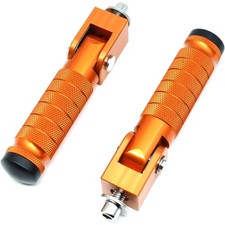 Pedales plegables naranja ajuste universal para Super73 y otras bicicletas eléctricas - Fácil instalación