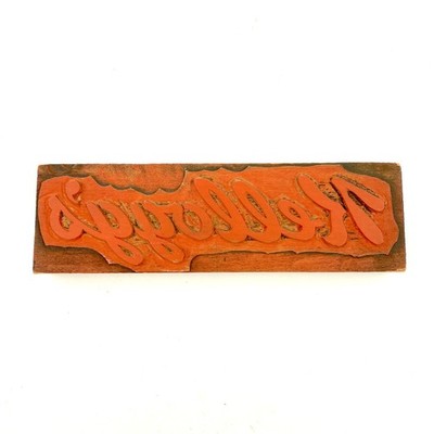 Kellogg's Wood Block Ink Stamp Vintage Advertising Print Block