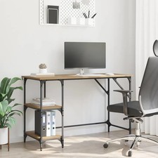 WALPLUS Desk Artisan Oak 120x50x75 cm Engineered Wood Office Workstation