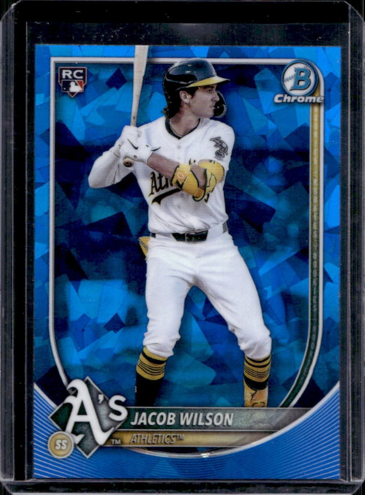 2025 Bowman Chrome Sapphire Jacob Wilson RC Rookie #1 Athletics