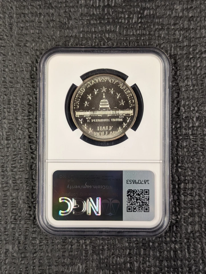 1989 D MS 70 Congress Bicentennial Half Dollar Commemorative 50c NGC Magnum Opus - Image 2 of 4