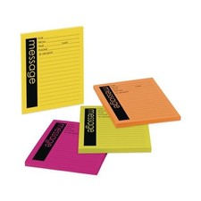 Post-it Notes Super Self-Stick Message Pad, 4" x 5", 50 Sheets/Pad, 4 Pads/Pack