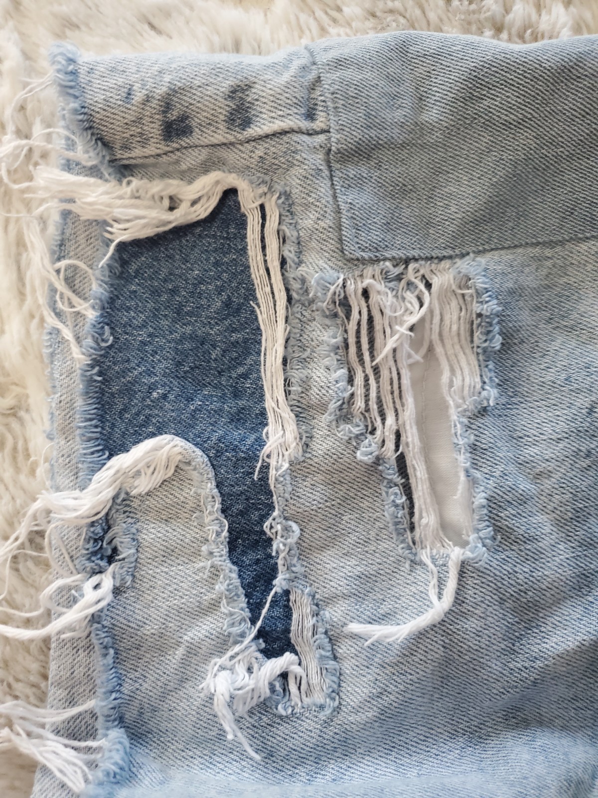 American Eagle Rainbow Patchwork Womens Denim Sho… - image 6