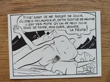 CA051 CP circa 1980 NU féminin artistique DESSIN POËME POLISSONS 100EX