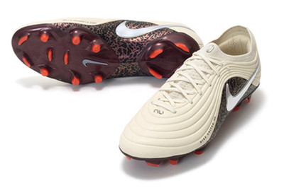 NIKE Tiempo Maestro Elite FG NU3 IO8457-201 Fossil / Burgundy Crush / Metallic S