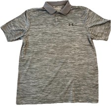 Under Armour Polo Shirt Mens Medium Gray Golf The Performance Polo