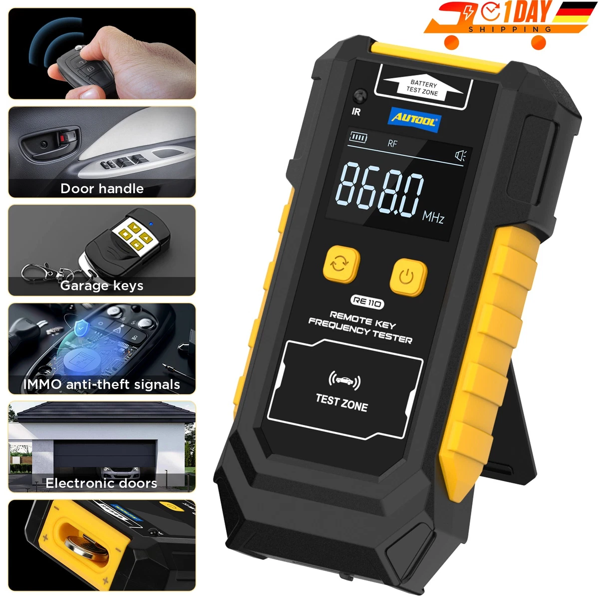 Isuratore Di Potenza RF Da 6~12V, Isuratore Di Potenza RF LCD Digitale -75~16 DB 1-600Hz -75 - Foto 9