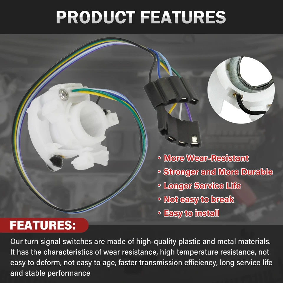 Interruptor de señal de giro 910821 sin inclinación para Corvette Corvair Nova Chevrolet 1964-1966 Foto 3 de 4