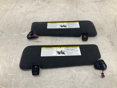 12-19 BMW F06 650I Gran Coupe Left & Right Sun Visors Black Alcantara Pair OEM C