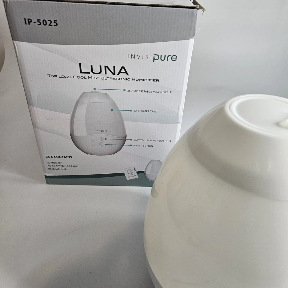 Humidificador ultrasónico Invisipure LUNA Cool Mist IP-5025 Foto 2 de 4