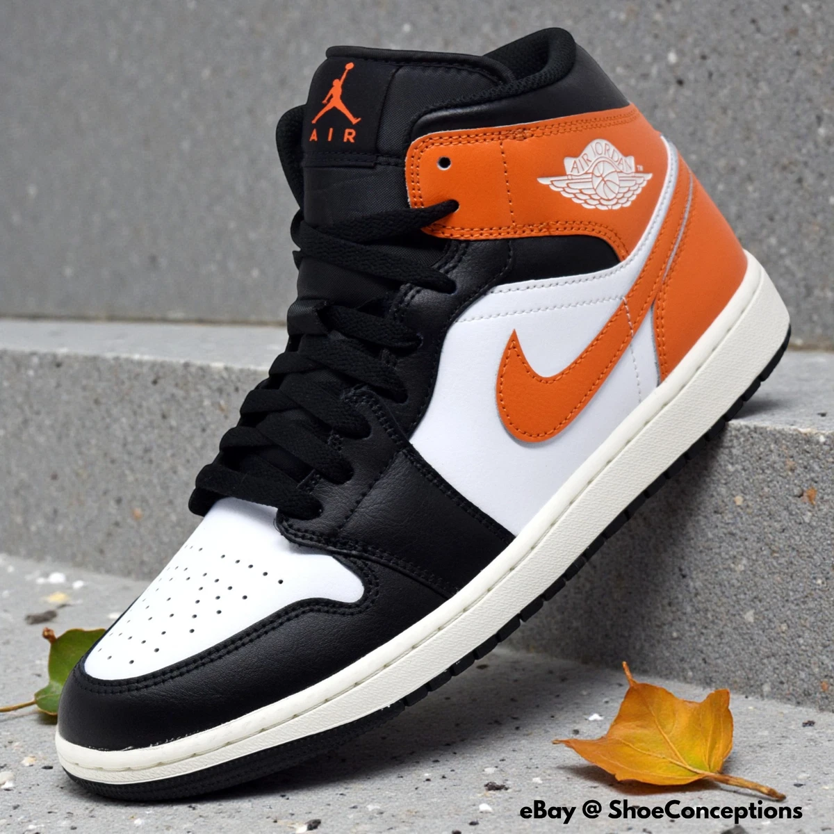 Jordan 1 Mid White Black for Sale | Authenticity Guaranteed | eBay