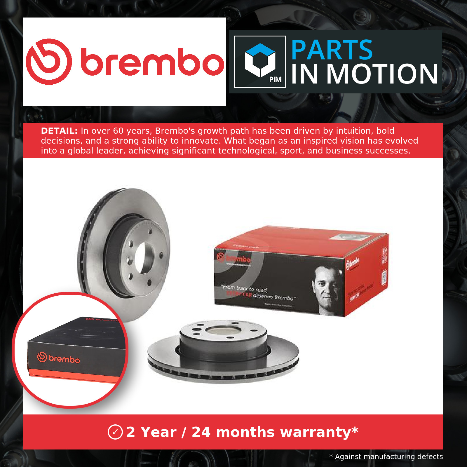 2x Brake Discs Pair Vented Front 297mm 09.6839.11 Brembo Set NTC8780 Quality New - Image 3