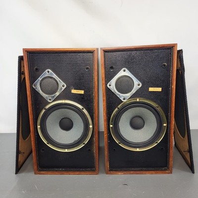 Vintage Wharfedale Linton 2 Bookshelf Speakers 1970s Faulty