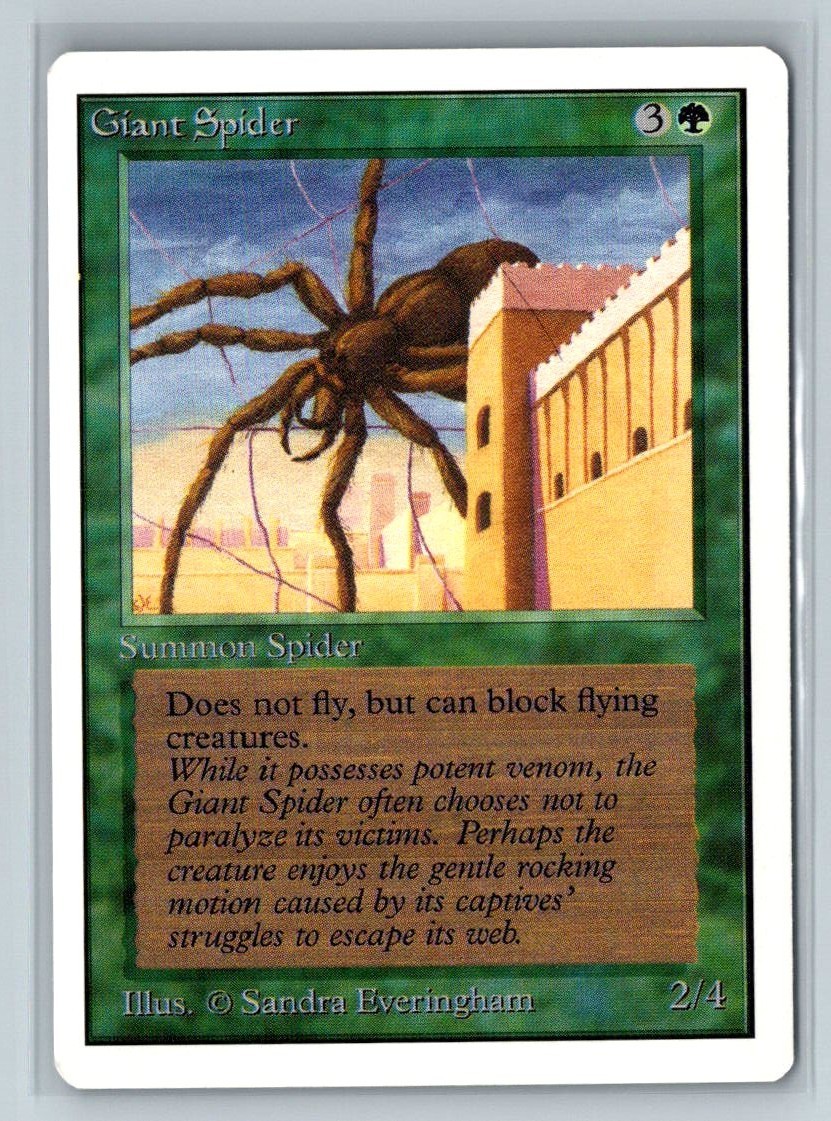 Giant Spider MTG 1993 Unlimited Sandra Everingham Green 93/94 WOTC NM