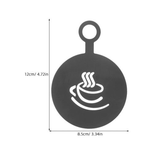 4 Pcs Coffee Latte Art Mold Molds Stencil Making Tools Templates - Picture 9 of 12