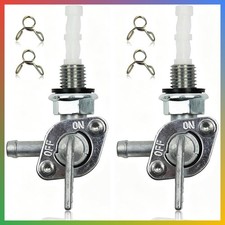Generator Fuel Tank Shut Off Valve Petcock M10X1.25 2 Pack Zinc Alloy On Off