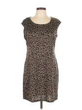 Nine West Women Brown Casual Dress L