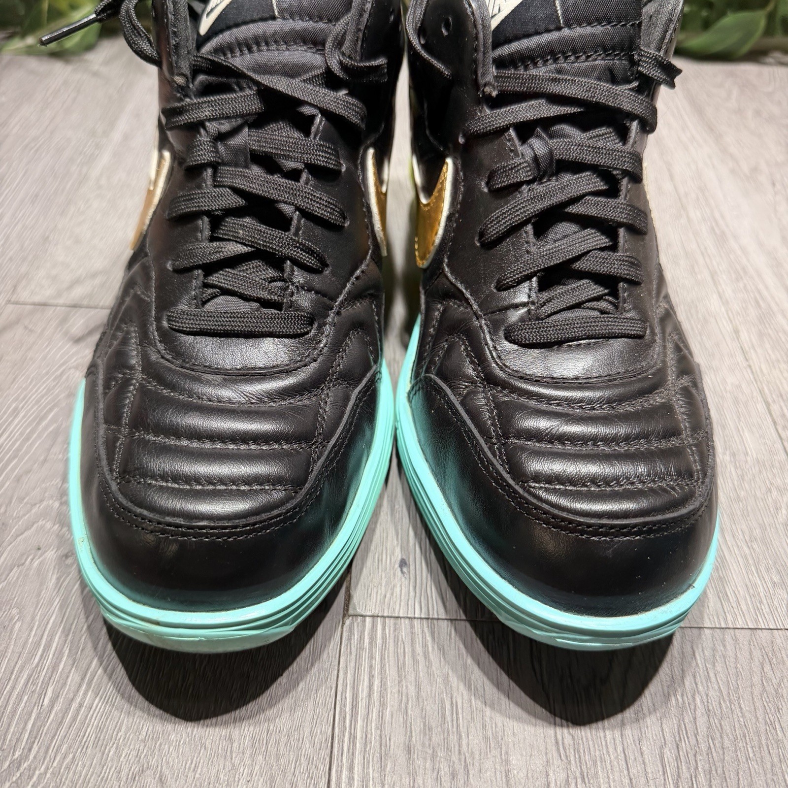 Rare Nike Lunar Tiempo Sky High Wedge Magista Pack 10 Black Leather image 3