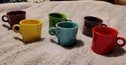 Fiestaware O-Ring Handle Coffee Mugs Cups HLC USA 6  Different Colors