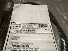 Cisco genuine SFP-H10GB-CU1-5M in bag, 1 Year...