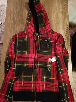 Billabong Hoodie YOUTH Large Zip Up Jacket Embroidered Skater VTG Fast Shipping