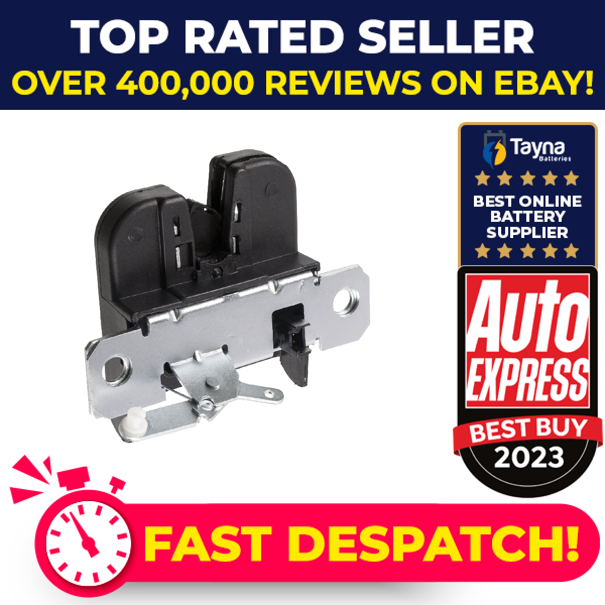 Tailgate Lock fits VW TRANSPORTER Mk5, Mk6 2.0D 2009 on 7E5827505A 7E5827505B