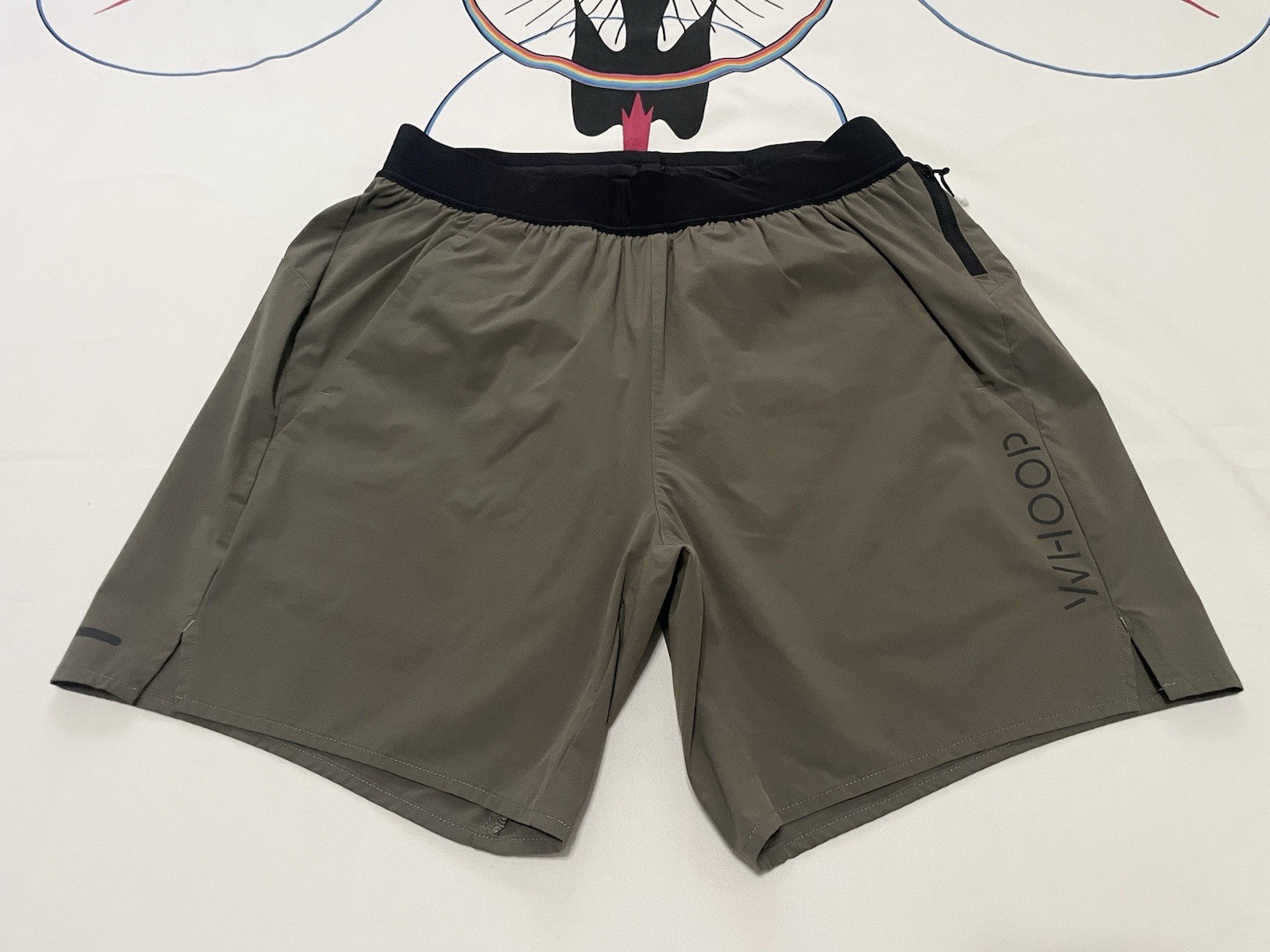 Mens Whoop 4.0 ANY-WEAR Shorts Lined Athletic Running Olive Green Sz M Mint! 