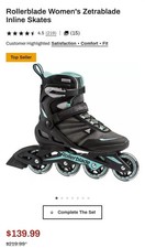 Rollerblade Zetrablade W Women  s Adult Fitness Inline Skates, Size 8