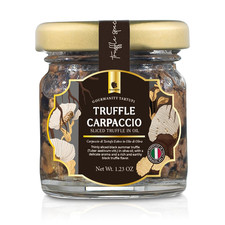 Black Truffle Slices Carpaccio In Olive Oil 1.23 oz Jar Product Of Italy