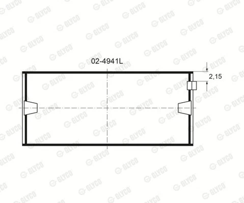 CRANKSHAFT BEARINGS H629/5 STD FOR BMW M10B16 1.6L M10B18 M10B18 1.8L M10 2.0L - Picture 8 of 12