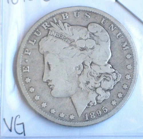 1895-O Morgan Dollar-VG-In Top 10 for Series Rare Key Dates-Low Mintage 450,000