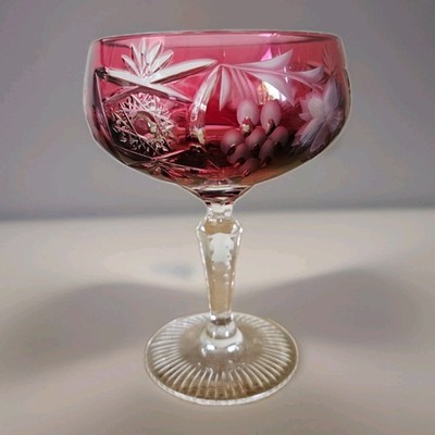 Nachtmann Kristallglas Rubin Kristall geschliffenes Glas. Neu #2304