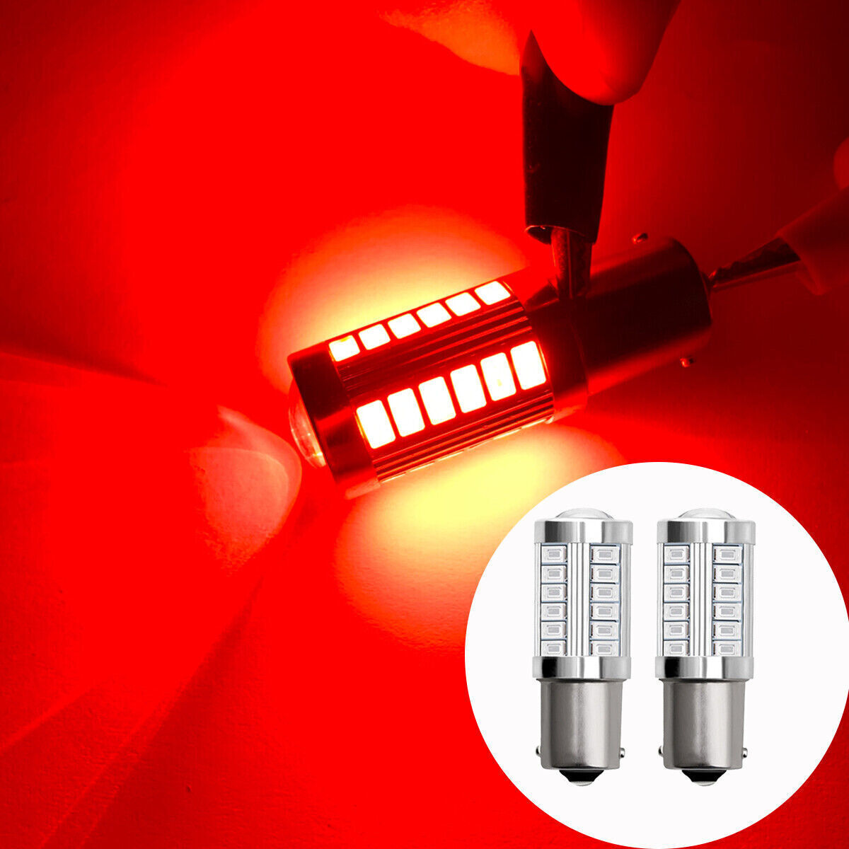 380 1157 Led Brake Light Bulbs Canbus Xenon Bay15d P21/5w Stop Tail