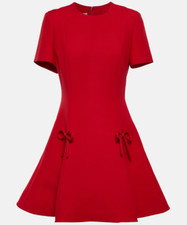 Valentino Red Mini Dress with Bows  - IT 36/ US 0 