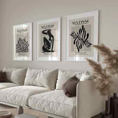 Lot De 3 Affiches D'art Henri Matisse - Papier Archive, Formats A2/A3/A4, Fait Main Irlande