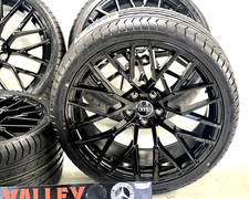 20" INCH WHEELS RIMS TIRES 5 SPOKE FIT AUDI 59007 S LINE A8 S8 R8 S6 A5 S5 BLACK