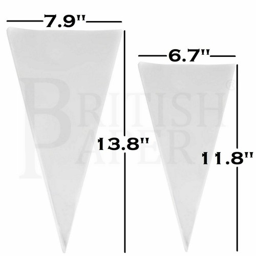 CLEAR CELLO CONE LARGE BAGS SWEET TREAT CANDY KID PARTY FAVOUR CELLOPHANE + TIES - Picture 44 of 51