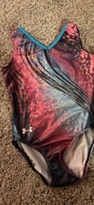 Under Armour Gymnastics Leotard "Harmony" Holographic Foil in Pink Size AXS