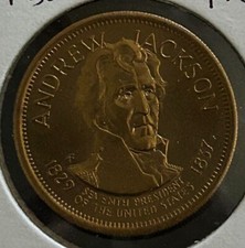 ANDREW JACKSON 7th PRESIDENT COMMEMORATIVE LIFE TOKEN -RARE COLLECTABLE