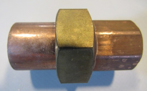 New Elkhart EPC 3/4" x 3/4" Union Copper + Brass Coupling Pipe Fitting CxC